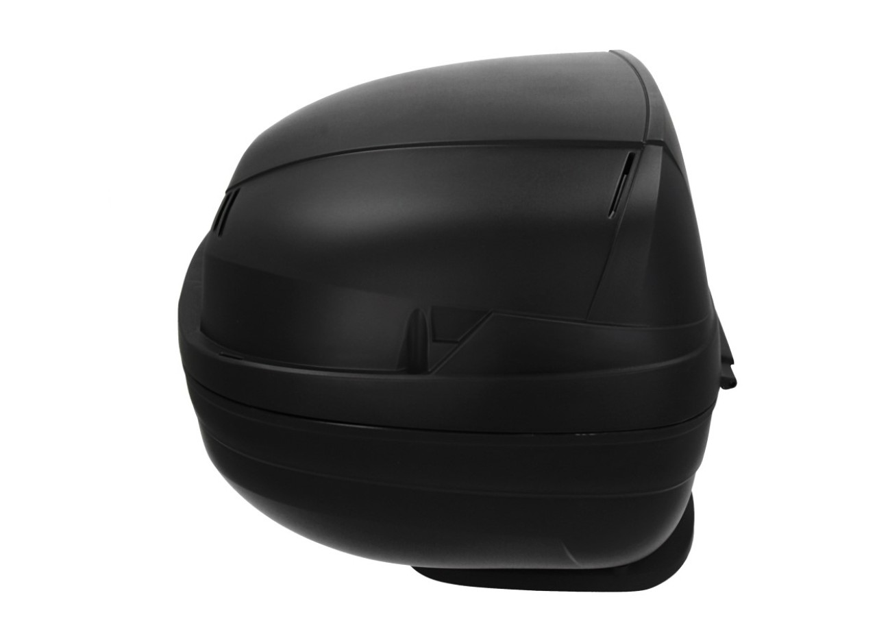 Top Case, 37 l, marrón incl. almohadilla trasera para Piaggio MP3 500 Sport Advance HPE