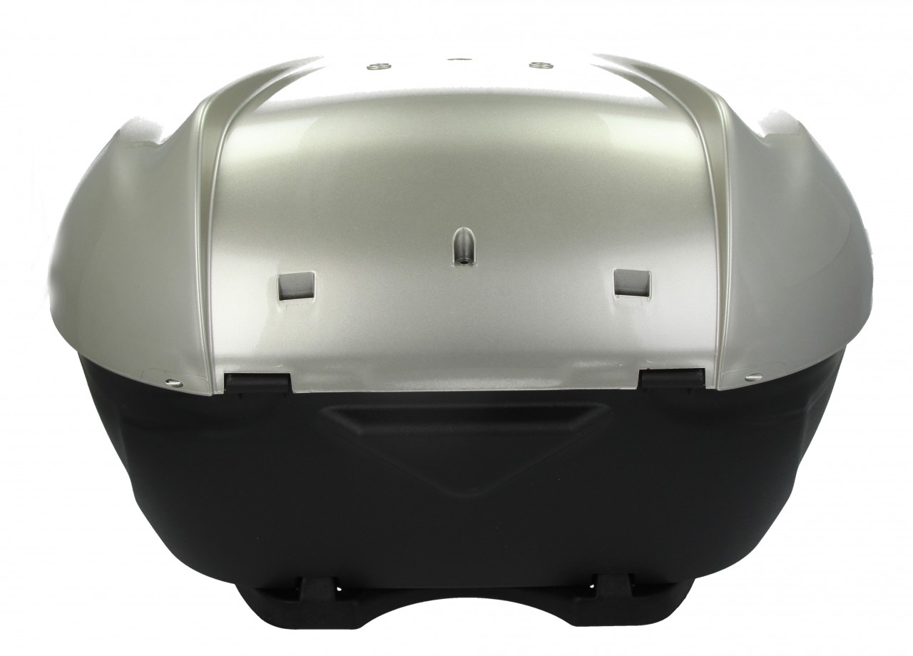 Kit maletín superior 36 l. Nube Gris G04 Original Piaggio para Beverly HPE (incl. placa de montaje)