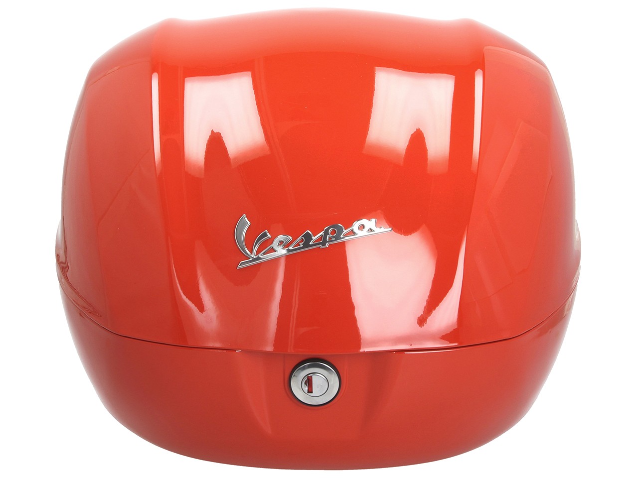 Baúl trasero para Vespa de 32 l, naranja brillante, modelo A11, sin respaldo