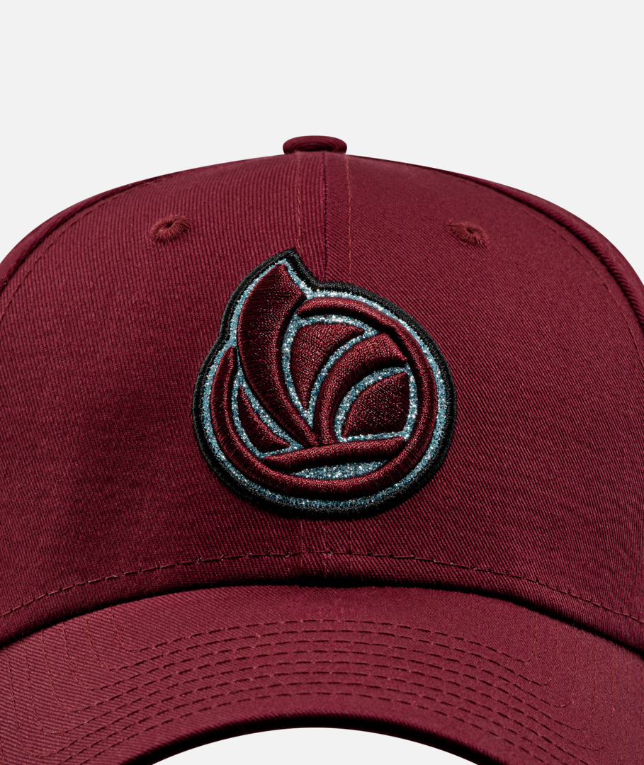 Gorra de béisbol Vespa DEC Glitter New Era 9Forty roja