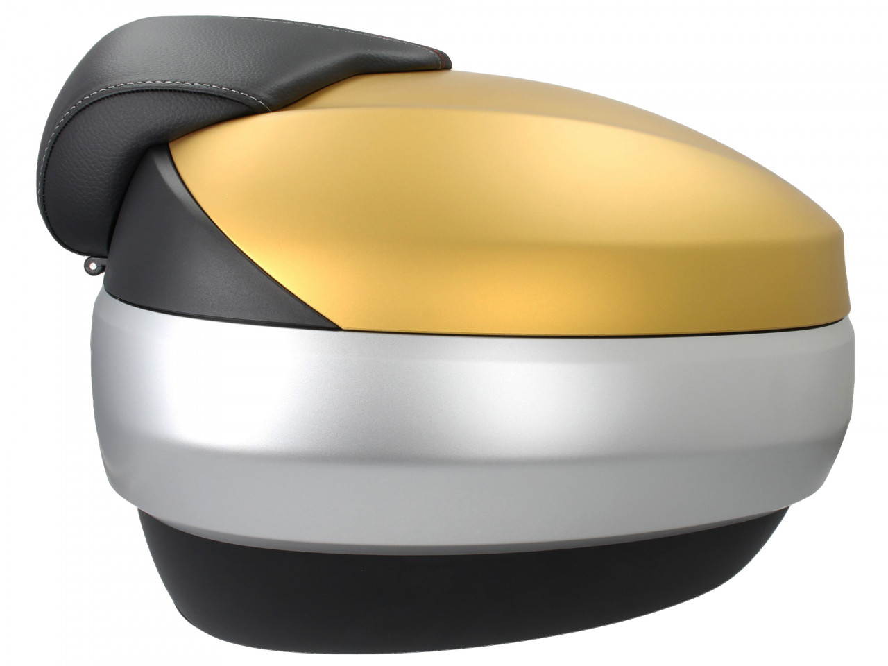 Top Case 50 l, (LE_oro mate) incl. cojín trasero para Piaggio MP3 500 Sport Advance HPE