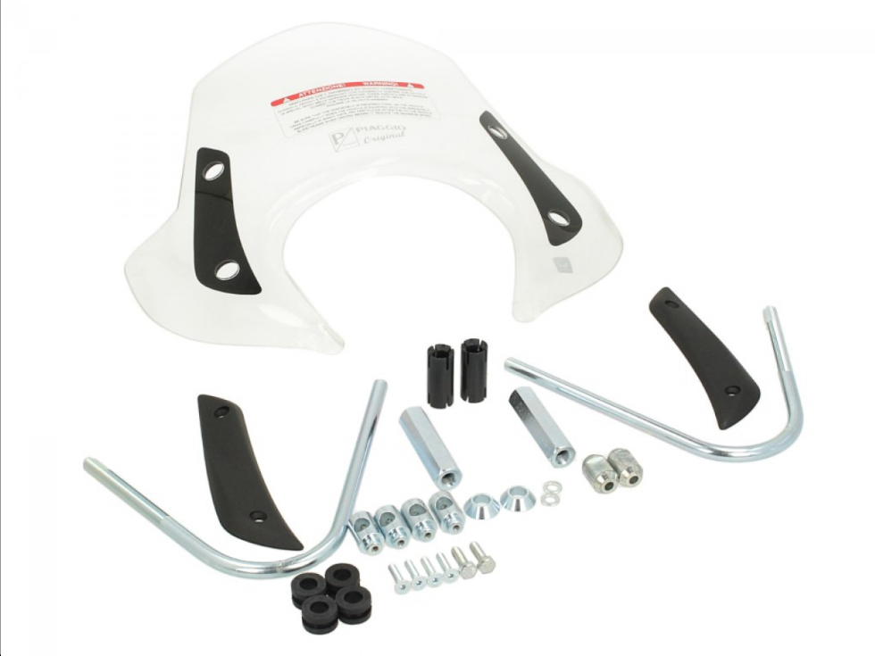 Parabrisas deportivo completo, transparente para Liberty Original Piaggio