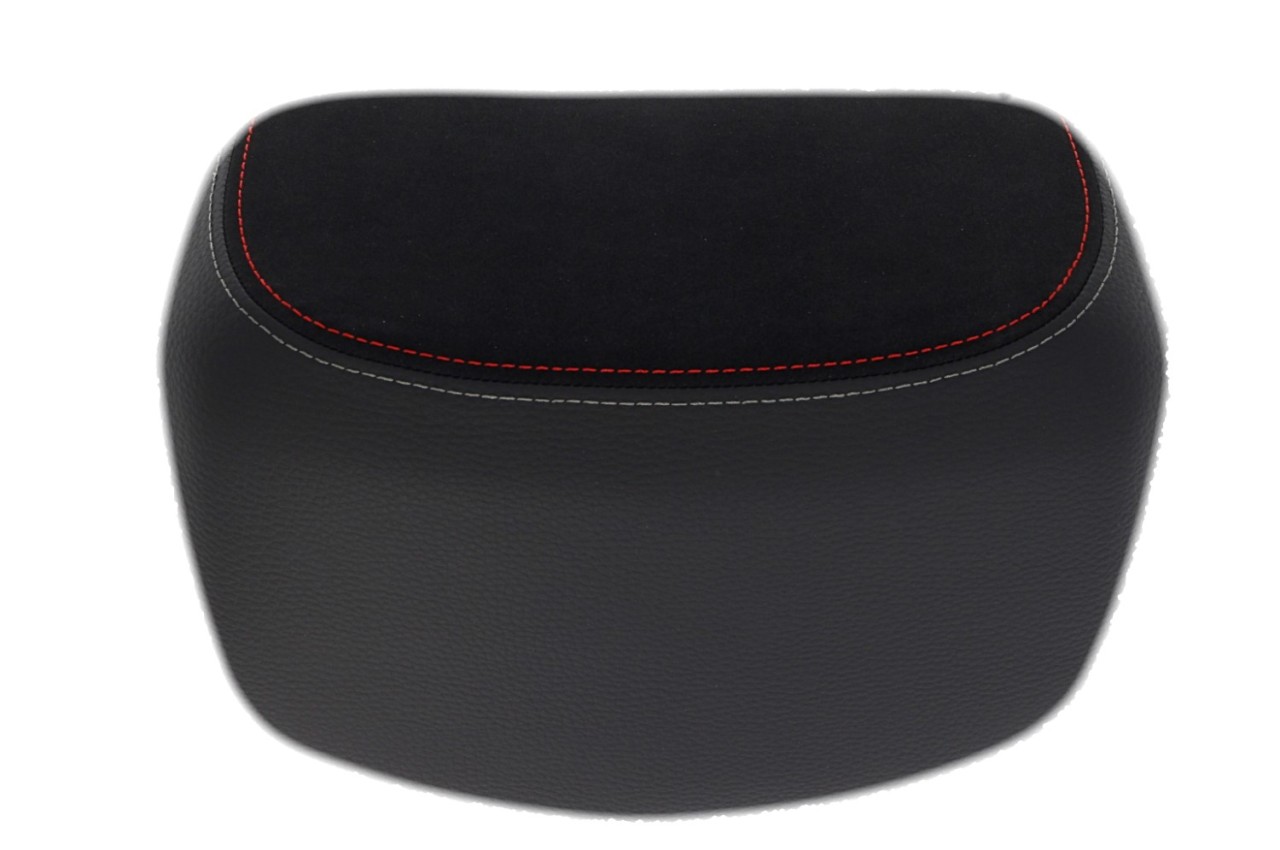Top Case, 37 l, marrón incl. almohadilla trasera para Piaggio MP3 500 Sport Advance HPE