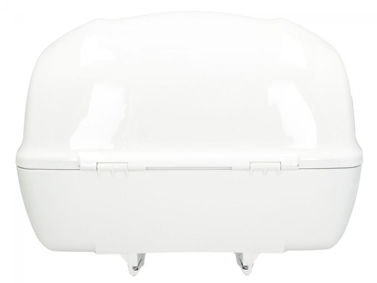 Baúl trasero para Vespa de 32 l, blanco brillante, 544, sin respaldo