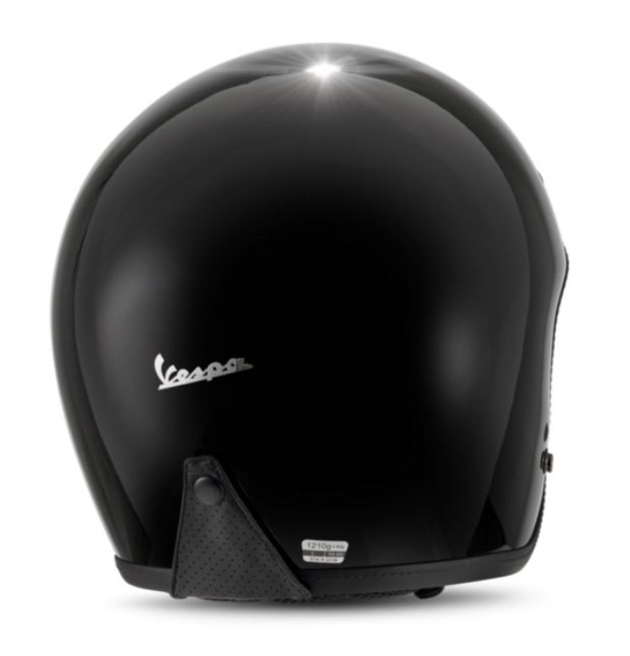 Casco Vespa jet Versilia negro