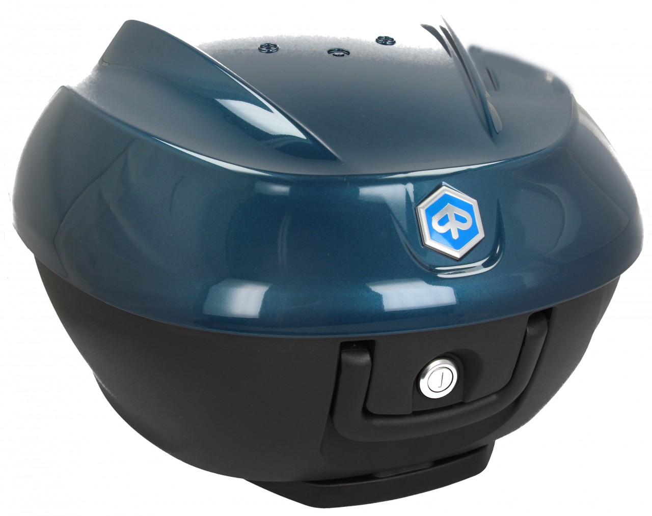 Kit maletín superior 36 l. Oxígeno Azul B12 Original Piaggio para Beverly HPE (incl. placa de montaje)