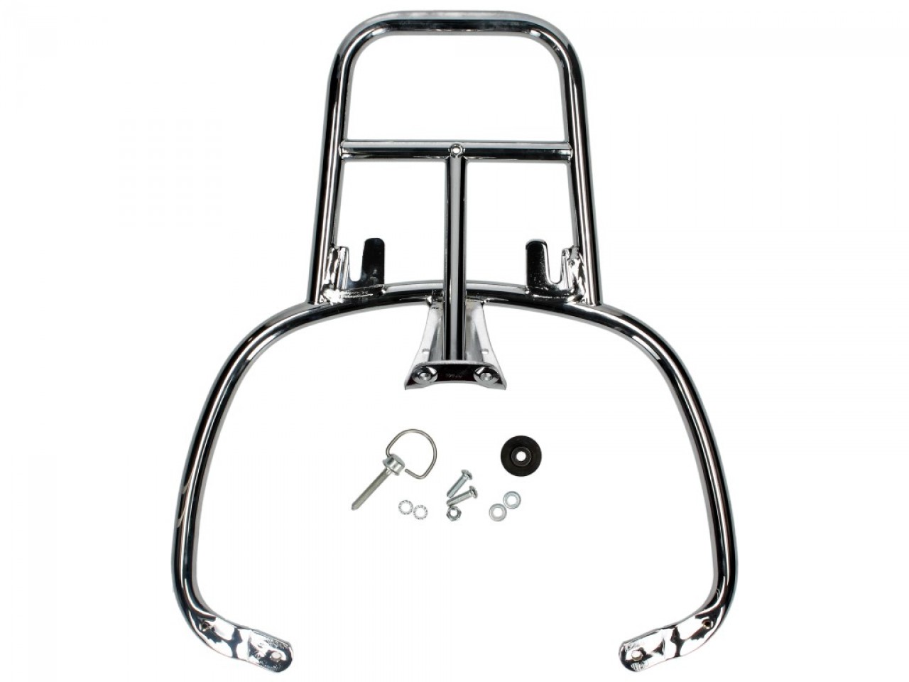 Kit baúl 32L blanco montebianco (BR/544), portaequipajes cromado para PIaggio Medley 125 (24-)