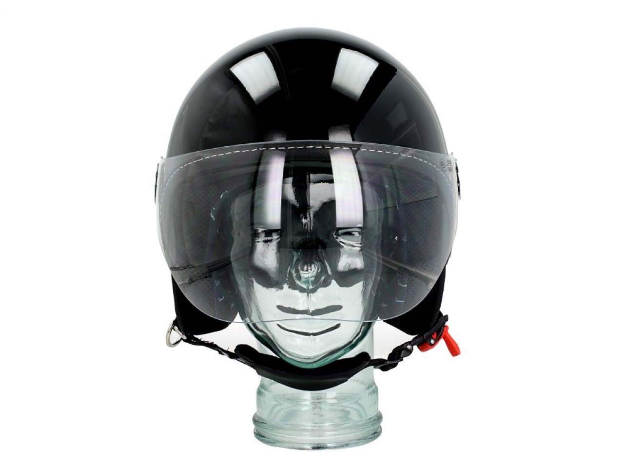 Casco Vespa jet Visera 3.0 negro talla XS