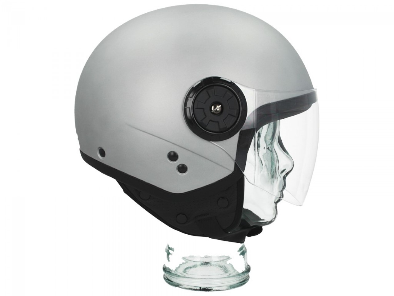Casco Piaggio Jet AWA Basejet gris mate