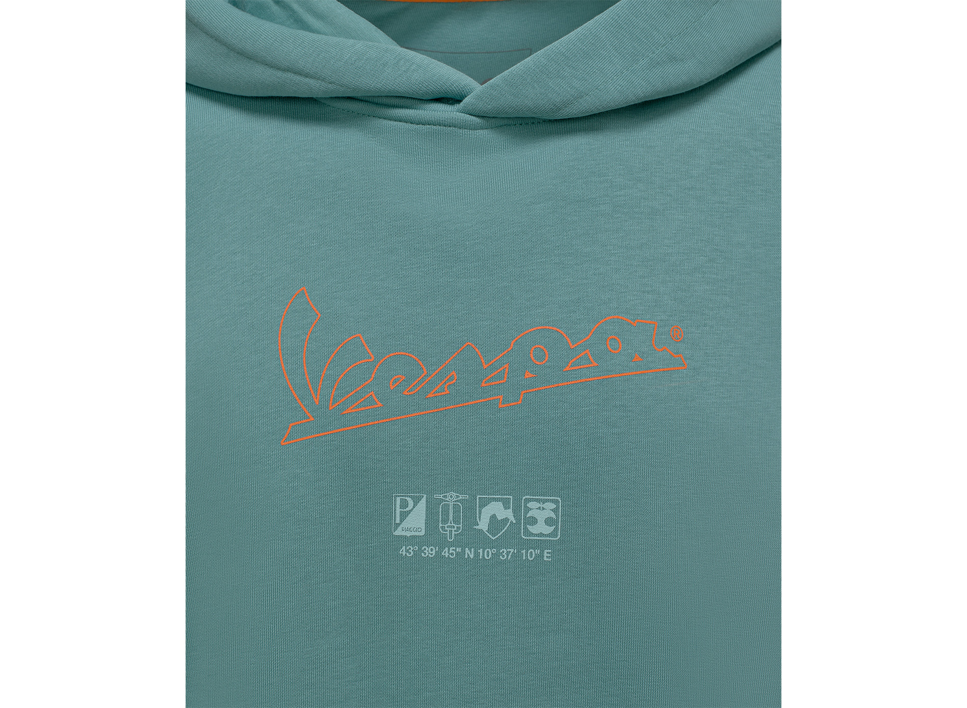 Vespa Sudadera con capucha Soul verde colección DEC