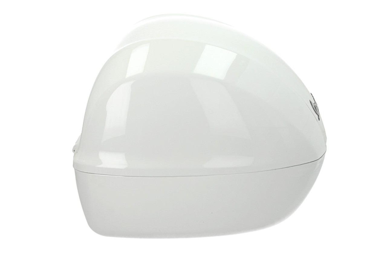 Baúl para Vespa de 32 litros, blanco brillante, B04, sin respaldo