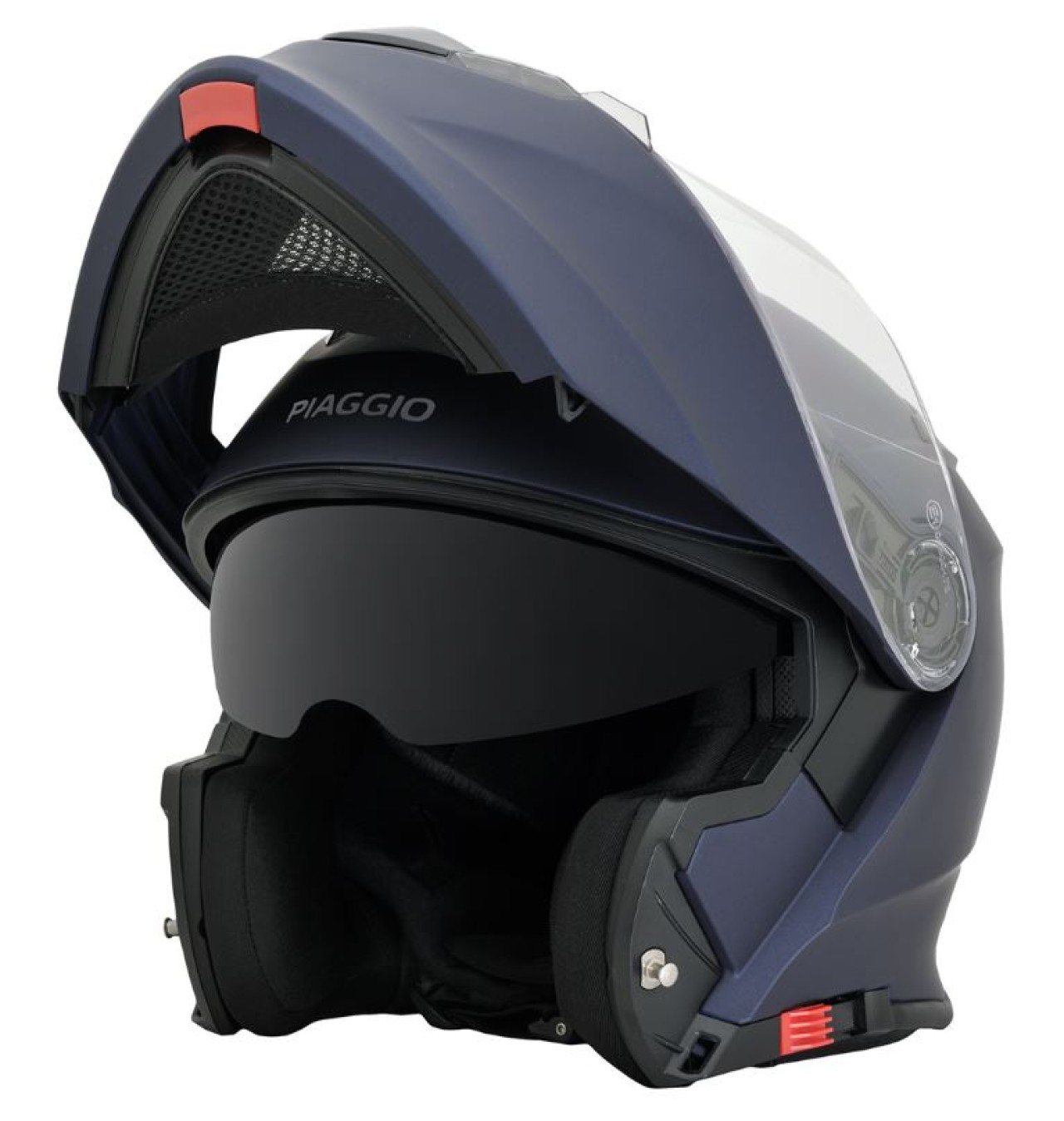 Casco modular Piaggio azul mate