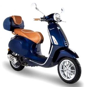 Línea de lujo de cuero para el manillar de la Vespa Primavera