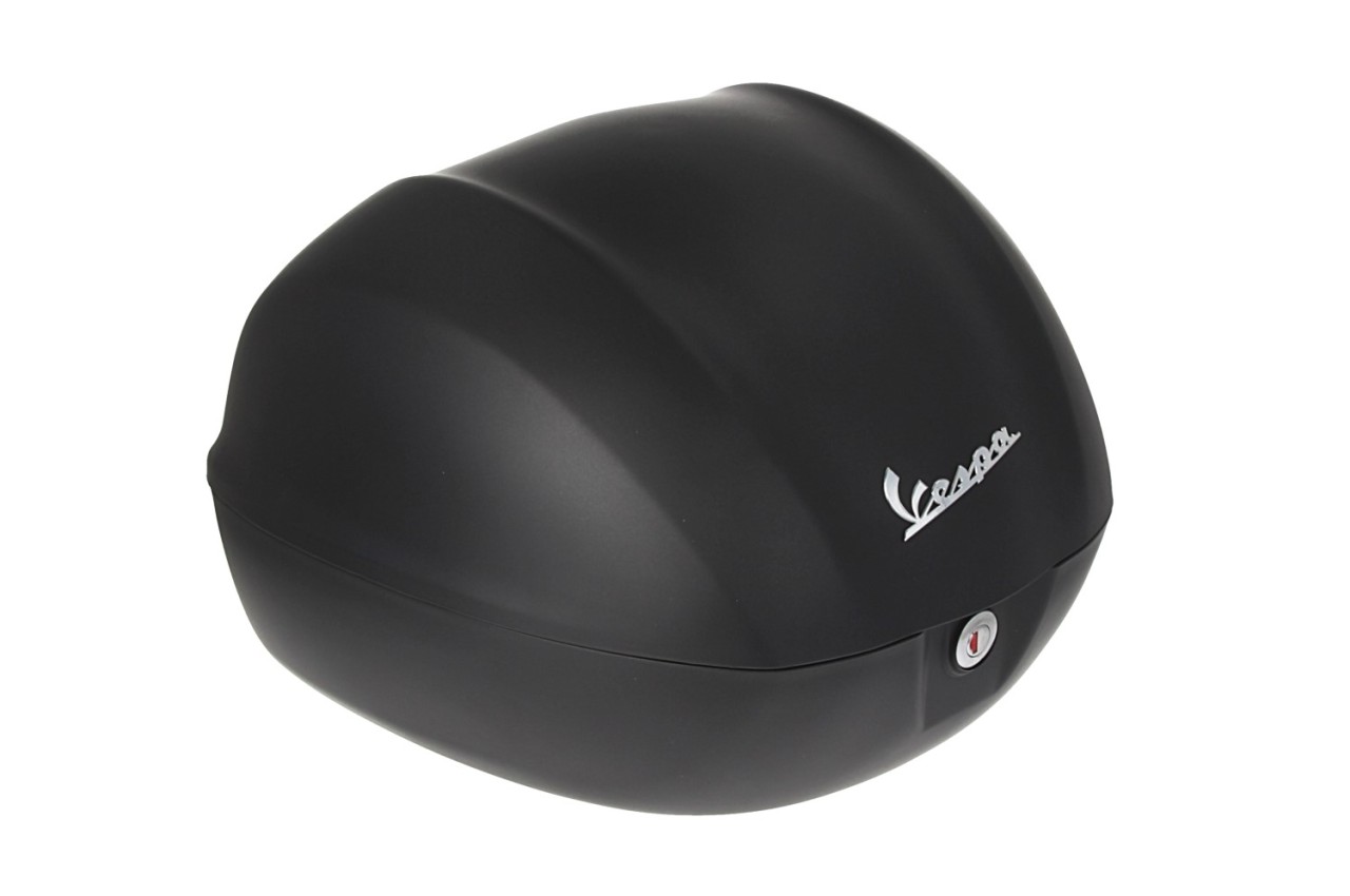 Baúl para Vespa de 32 l, negro mate, modelo 99/C, sin respaldo