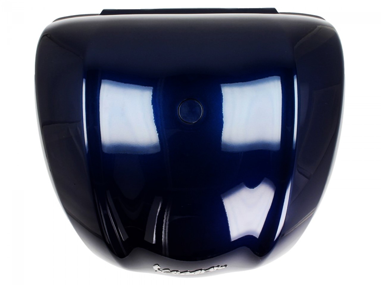 Baúl para Vespa de 32 l, azul oscuro brillante, 289/A, sin respaldo