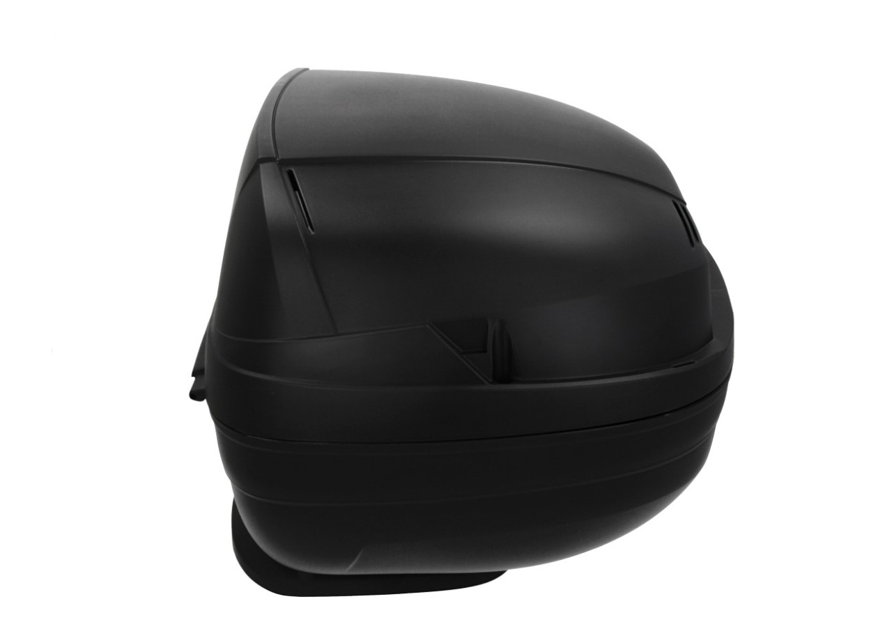 Top Case, 37 l, marrón incl. almohadilla trasera para Piaggio MP3 500 Sport Advance HPE