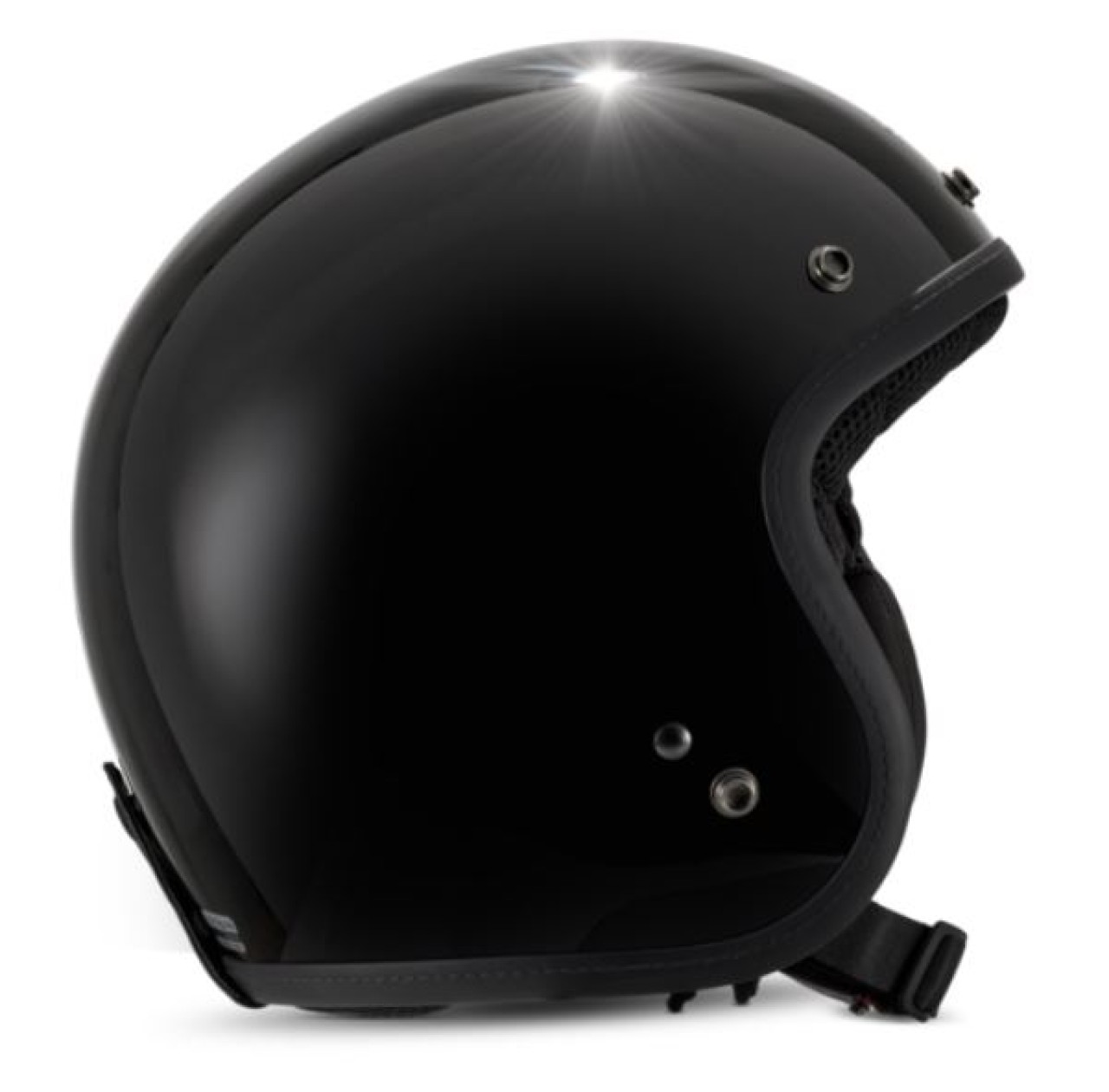 Casco Vespa jet Versilia negro