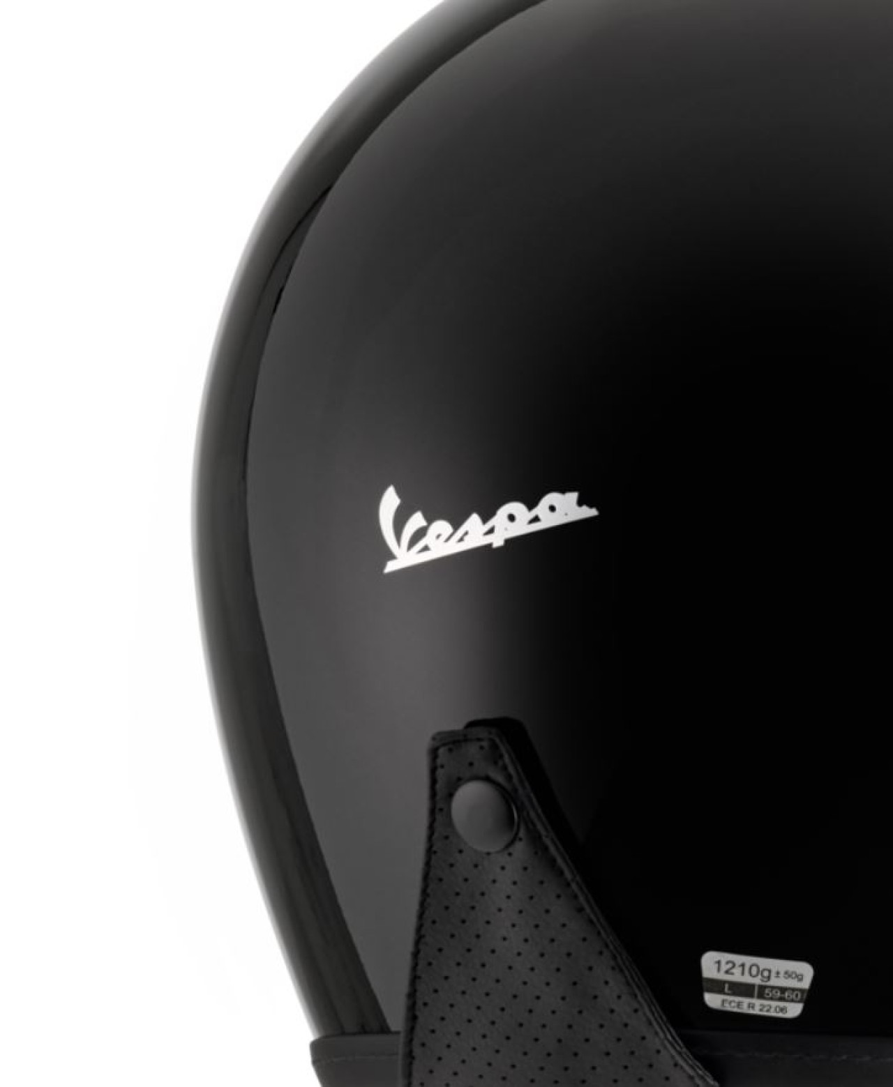 Casco Vespa jet Versilia negro