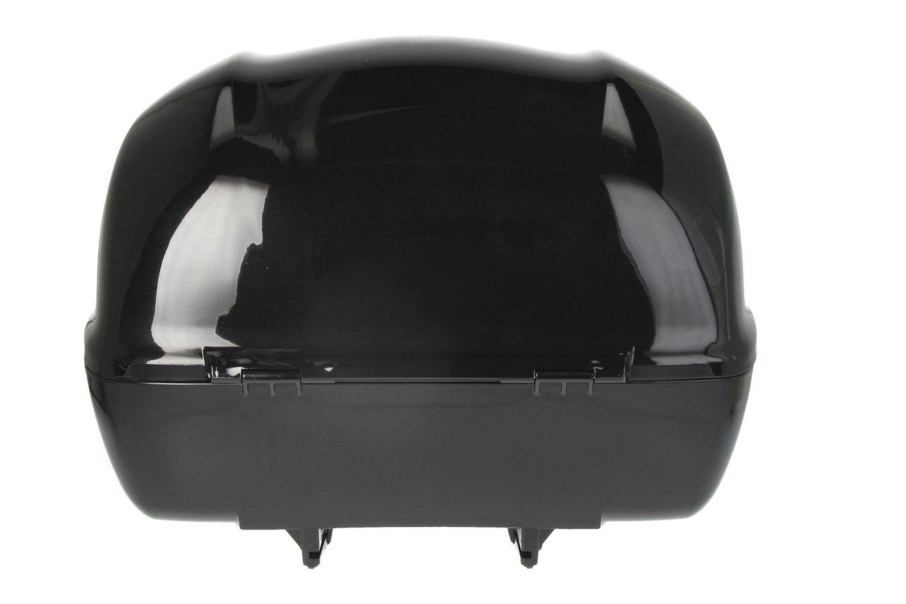 Baúl trasero para Vespa de 32 l, negro brillante Nero Cosmo (98/A), sin acolchado para la espalda