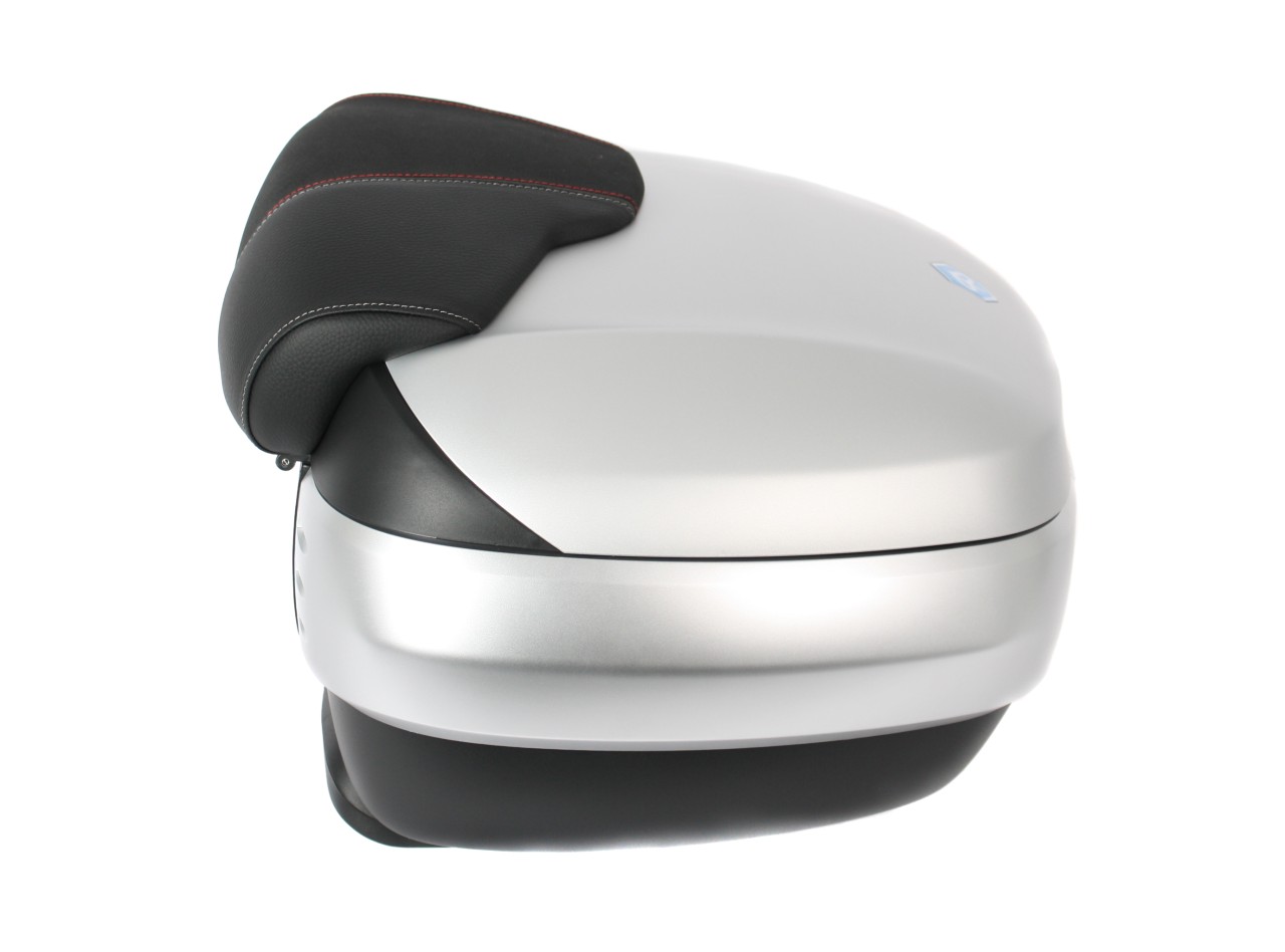 Top Case 50 l, (H4_gris mate 760/B) incl. cojín trasero para Piaggio MP3 500 Sport Advance HPE