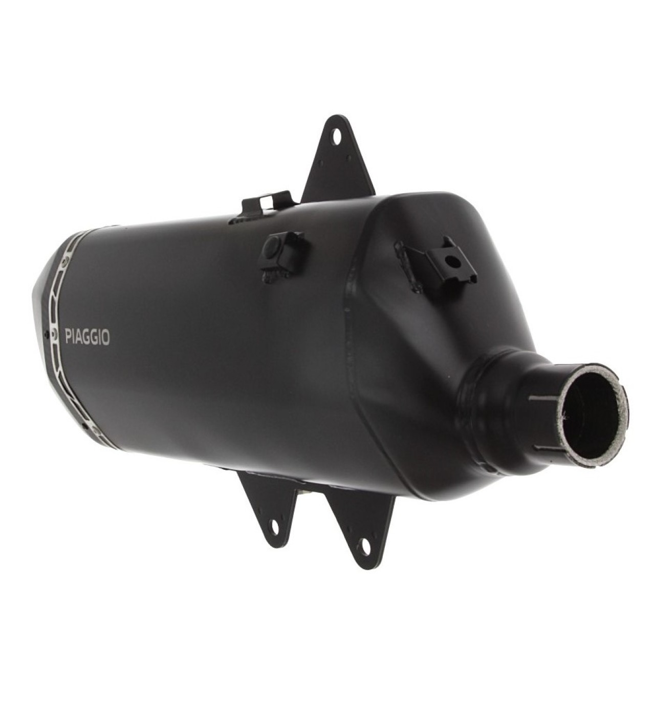 Silenciador Slip-on acero inoxidable negro para Piaggio MP3 HPE 530