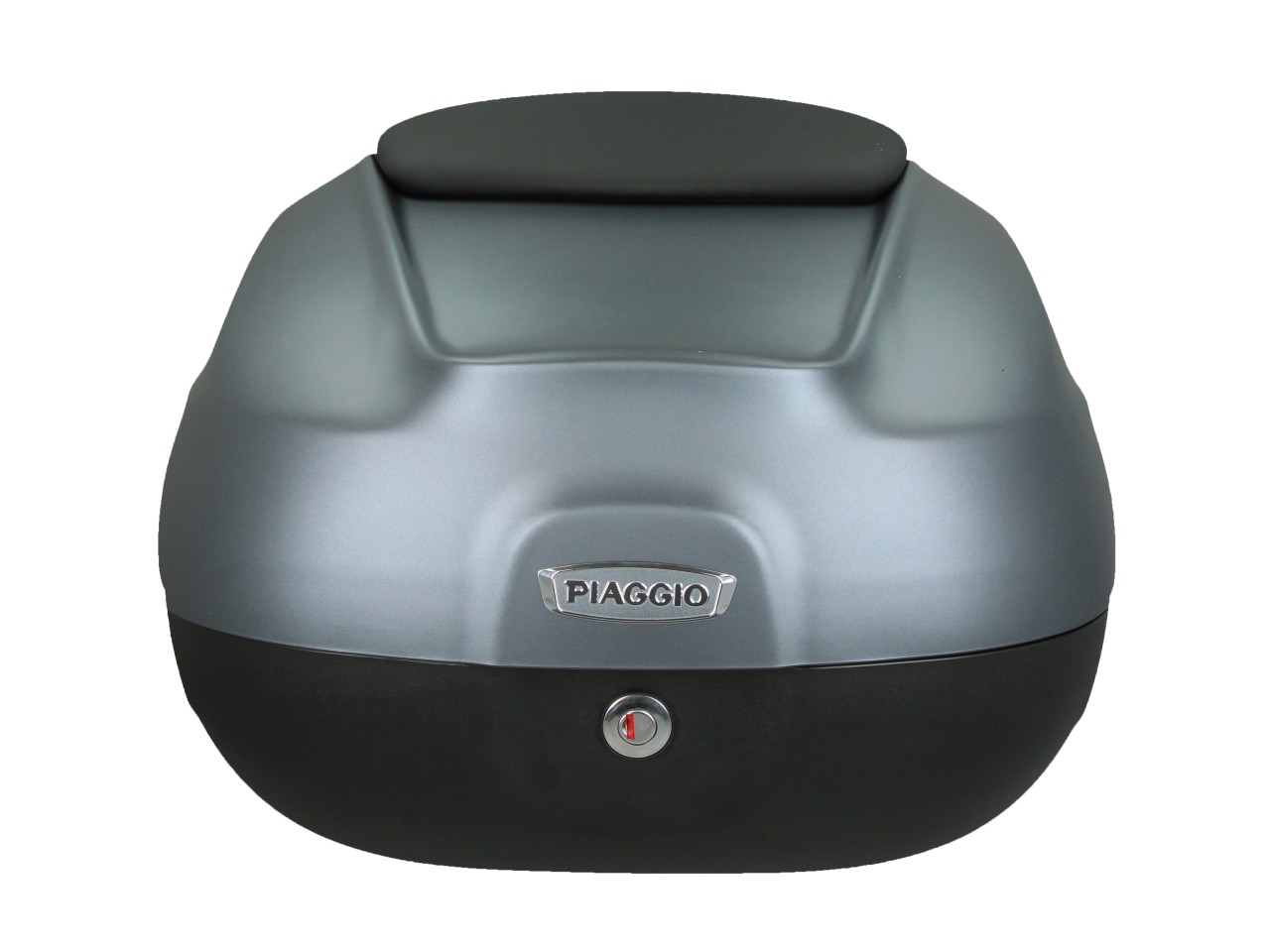 Maleta superior de 37 l con respaldo para Piaggio MP3 HPE Maxi 400 Sport / Maxi 530 Exclusive - grigio titani