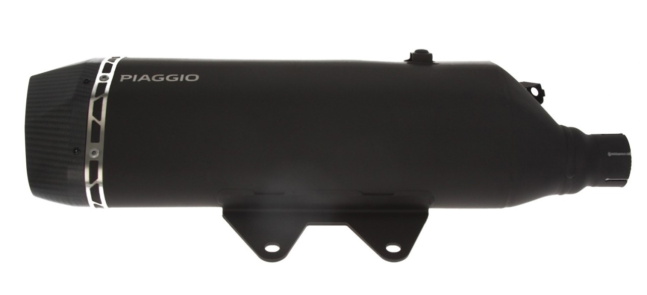 Silenciador Slip-on acero inoxidable negro para Piaggio MP3 HPE 400