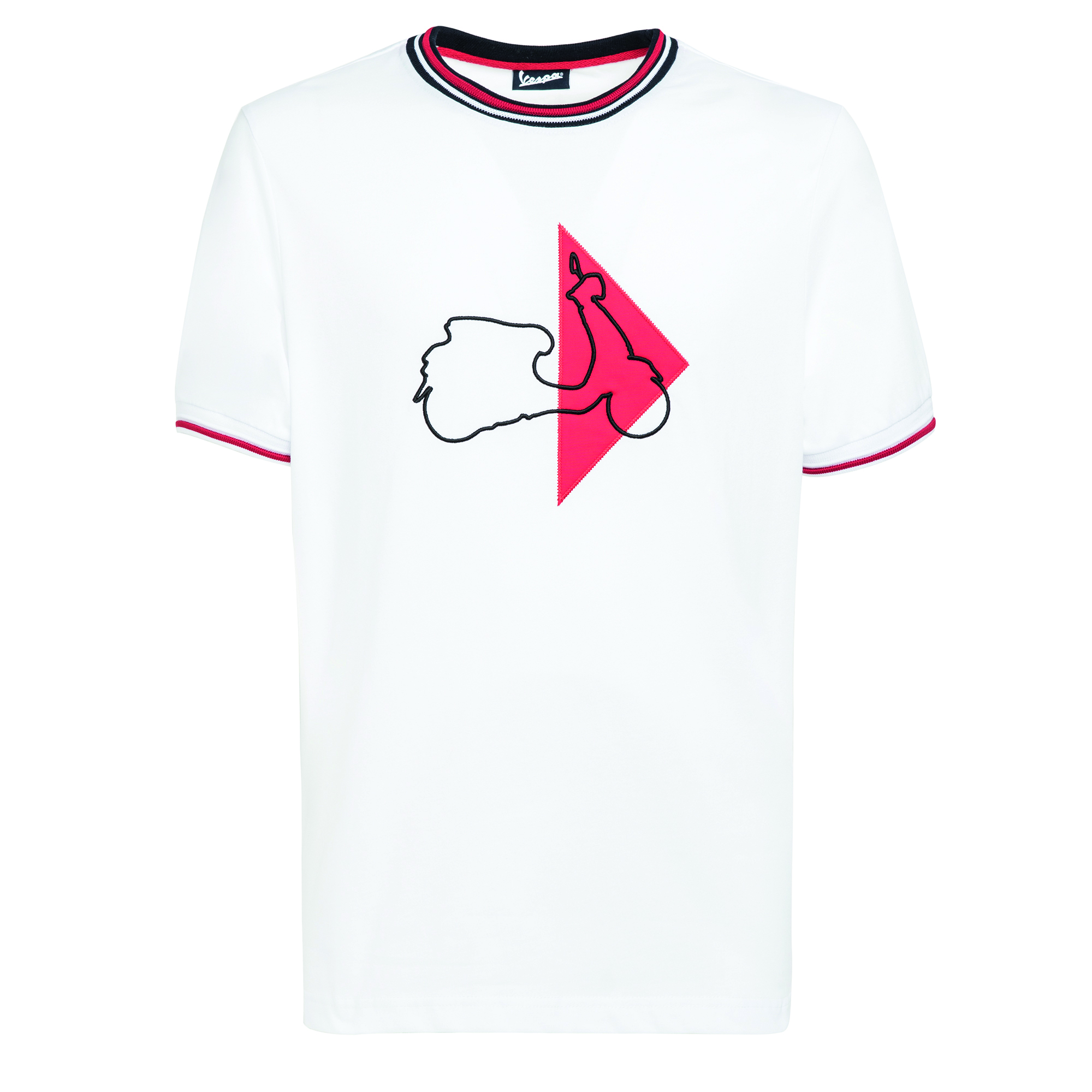 Camiseta Vespa Modernista hombre blanca