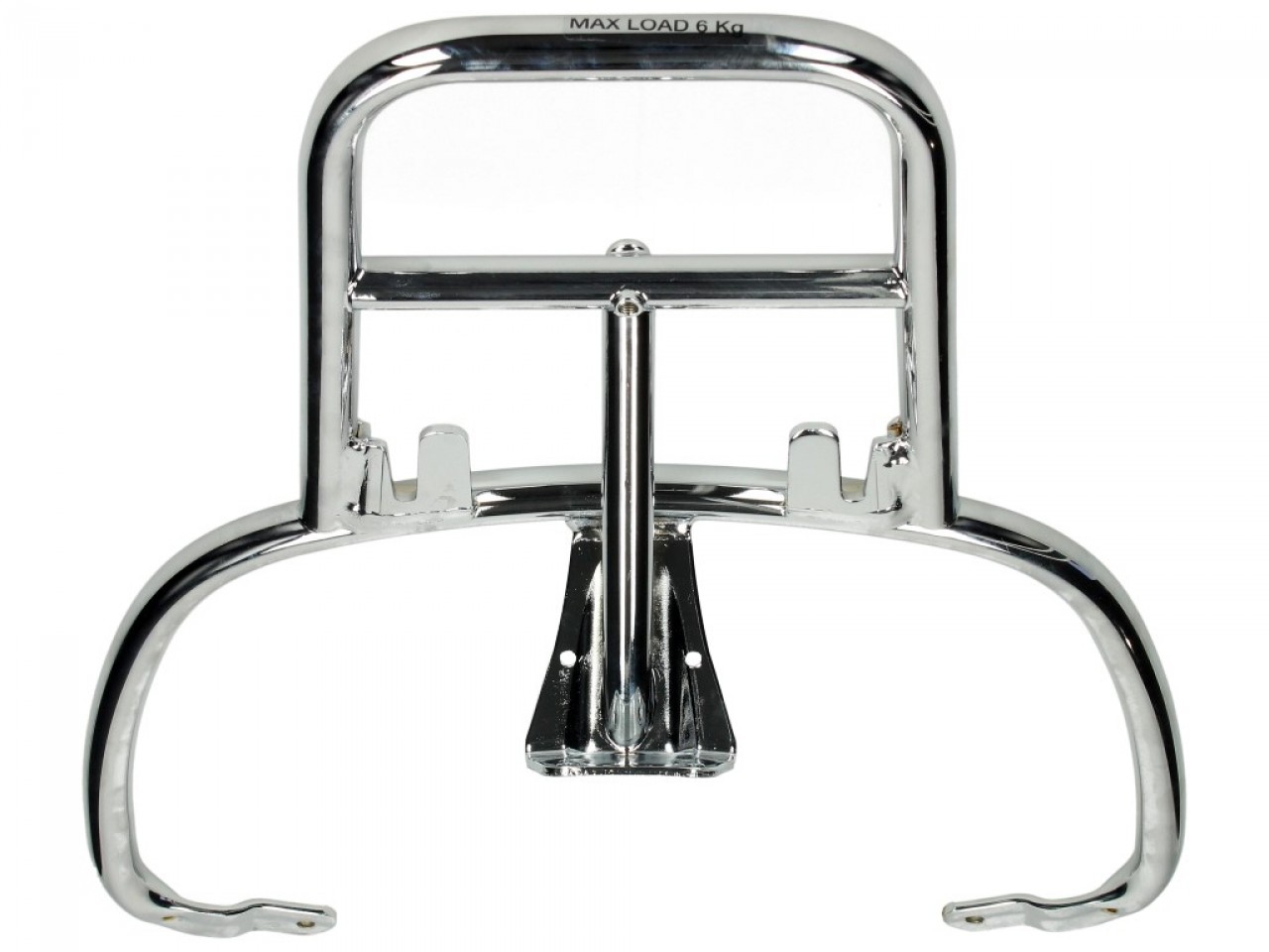 Portaequipajes trasero cromado para Vespa Primavera / Sprint / Elettrica