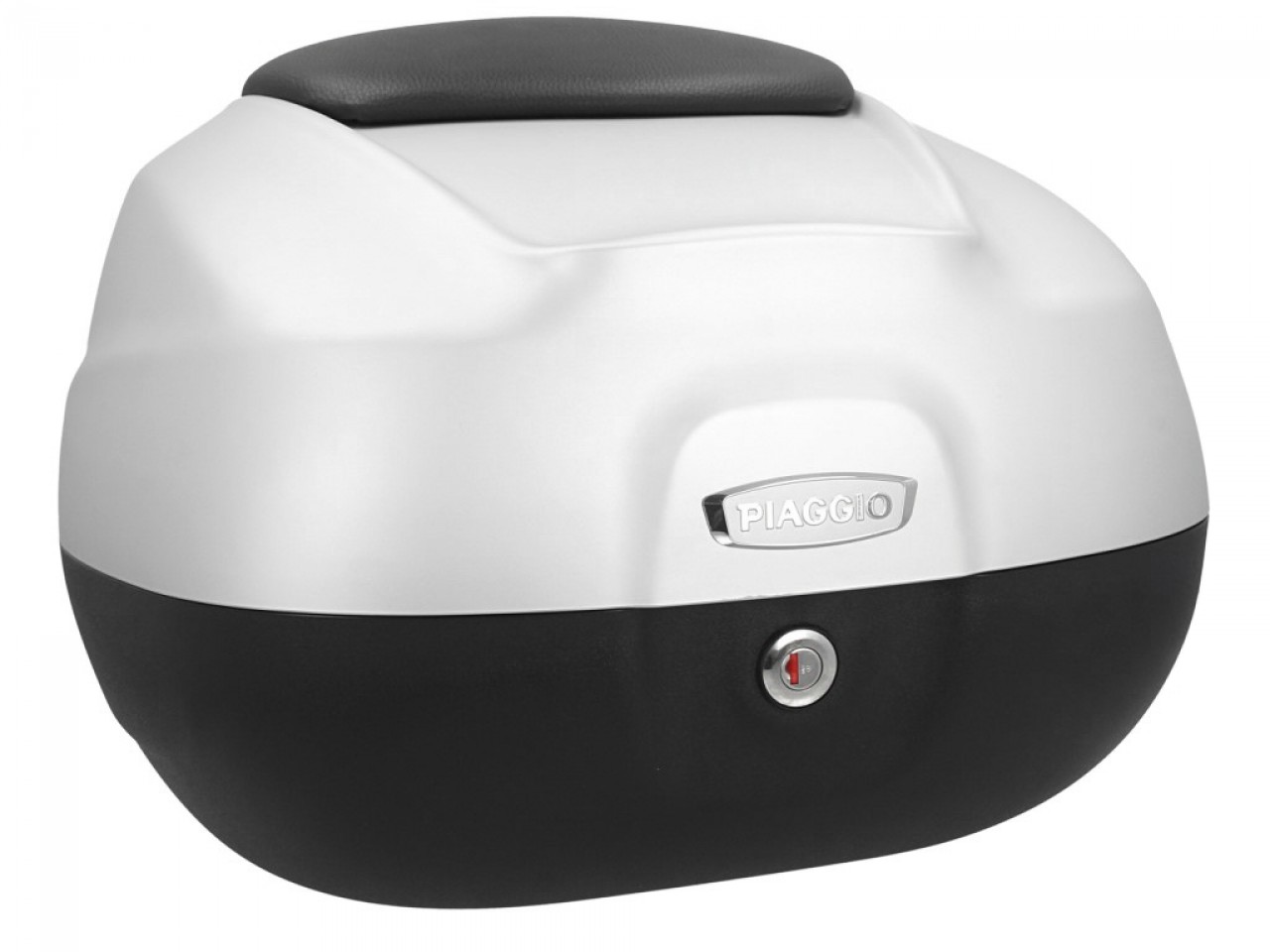 Maleta superior de 37 l con respaldo para Piaggio Beverly Sport 300/350 (16-20) - gris mate 760/B