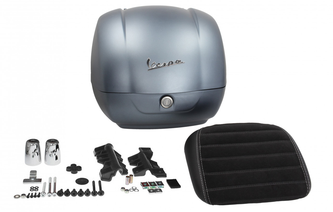 Topcase original gris para Vespa Sei Giorni