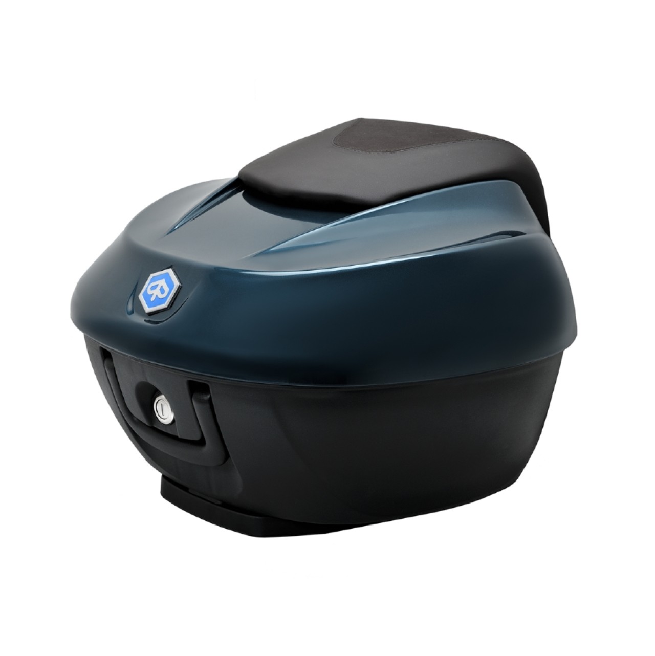 Kit maletín superior 36 l. Oxígeno Azul B12 Original Piaggio para Beverly HPE (incl. placa de montaje)