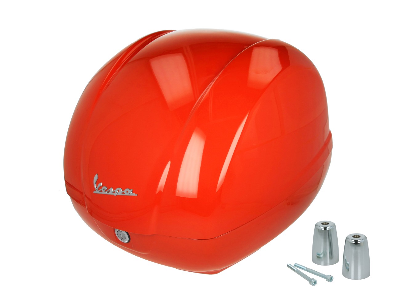 Baúl original de 36 l en naranja brillante A11 para Vespa GTS 125/310 y GTV 310