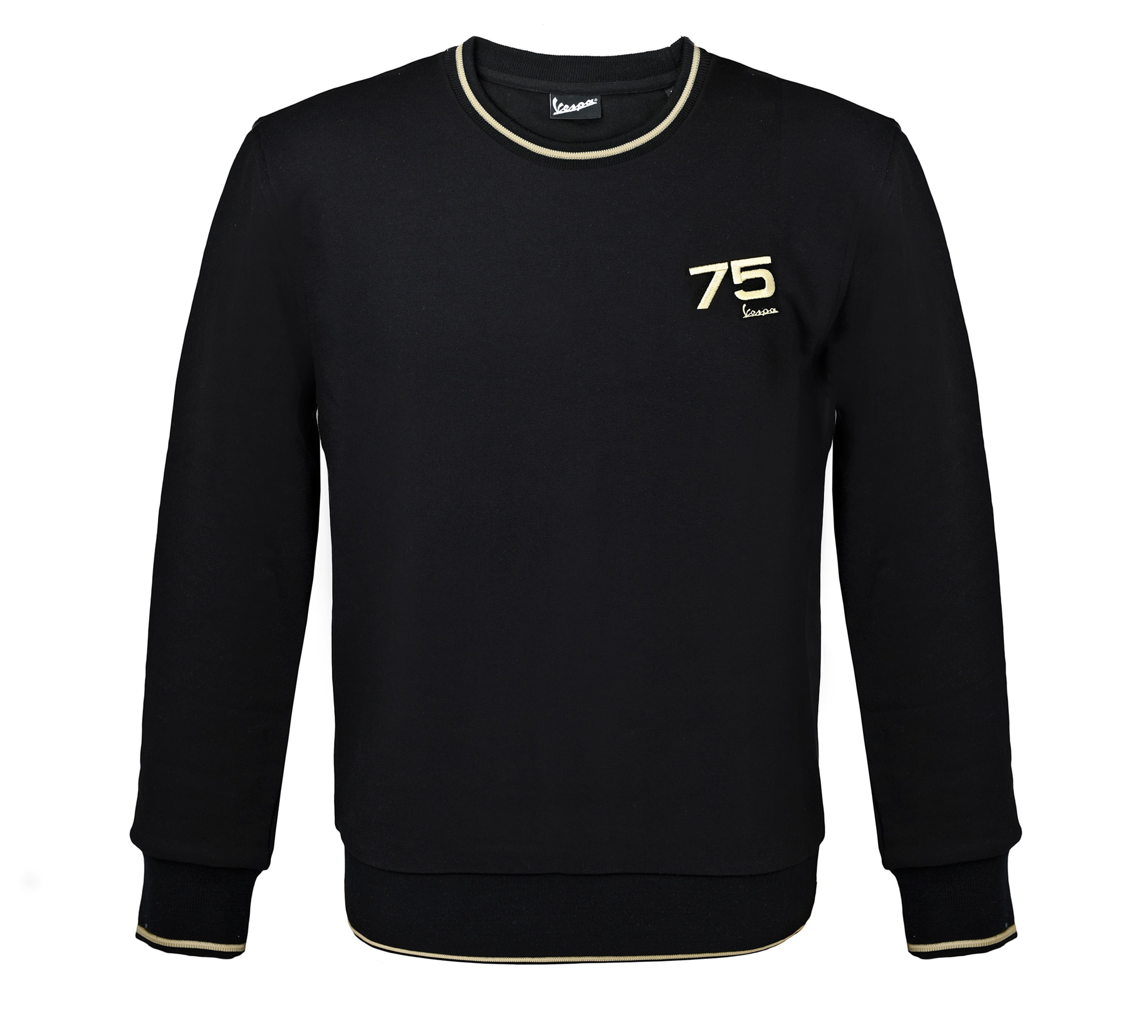 Sudadera Vespa años 75 - negra
