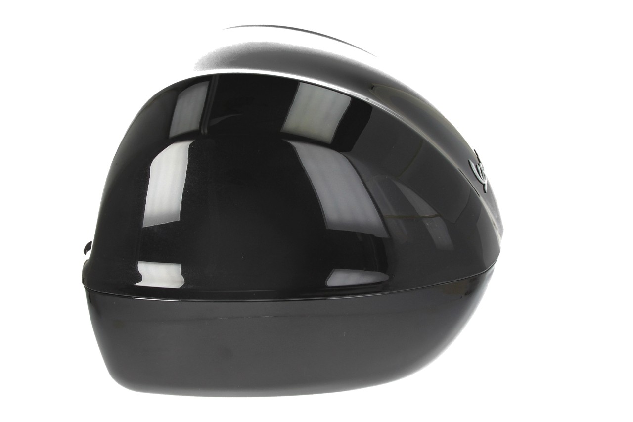 Baúl trasero para Vespa de 32 l, negro brillante Nero Cosmo (98/A), sin acolchado para la espalda