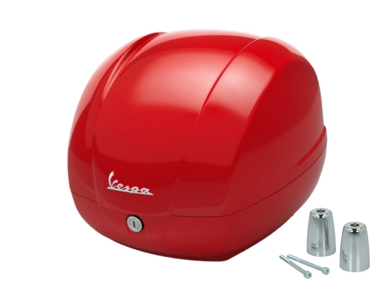 Baúl original de 36 l, rojo, 894, para Vespa GTS 125/310 y GTV 310