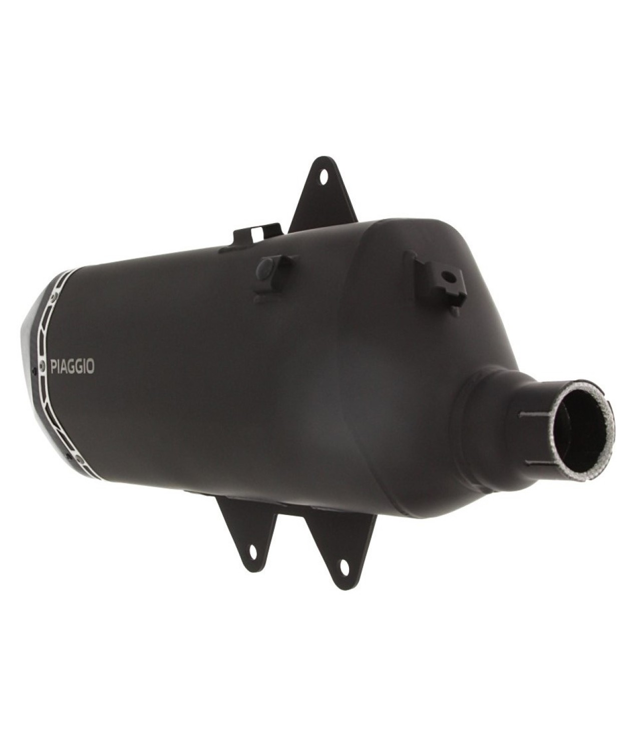 Silenciador Slip-on acero inoxidable negro para Piaggio MP3 HPE 400