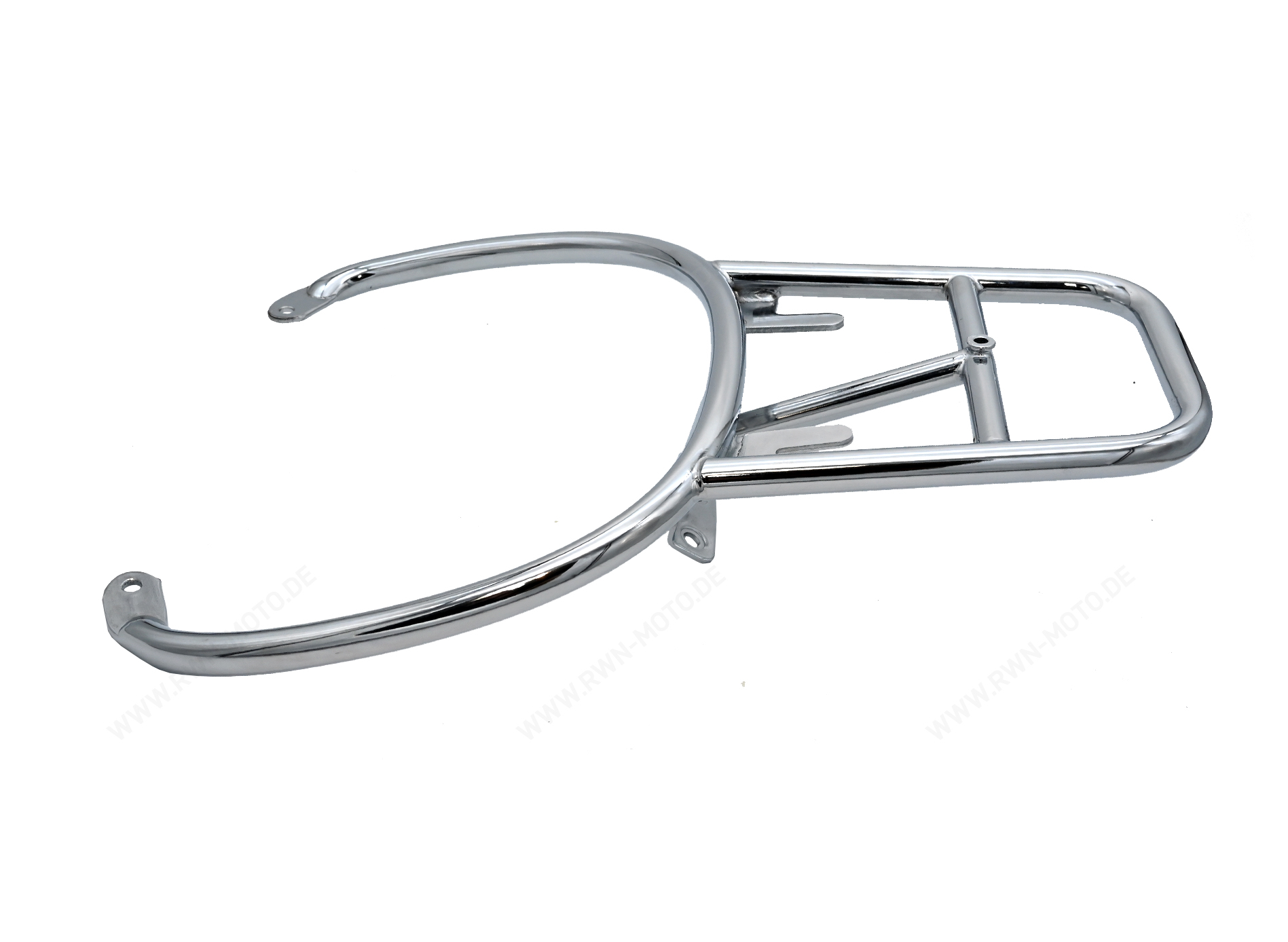 Portaequipajes trasero cromado para Vespa GTS, compatible con el baúl trasero de 32 litros