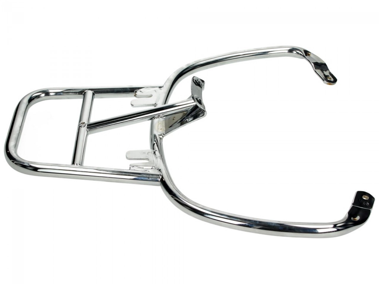 Portaequipajes trasero cromado para Vespa Primavera / Sprint / Elettrica