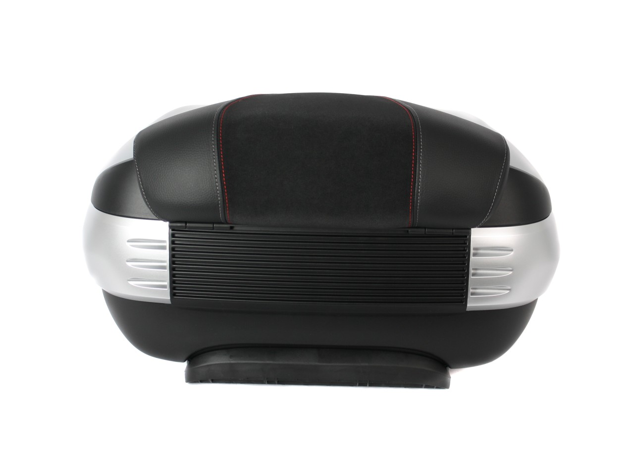 Top Case 50 l, (H4_gris mate 760/B) incl. cojín trasero para Piaggio MP3 500 Sport Advance HPE