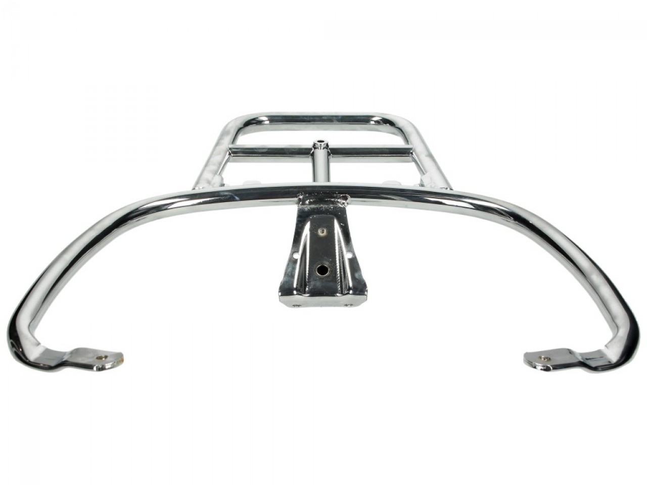 Portaequipajes trasero cromado para Vespa Primavera / Sprint / Elettrica