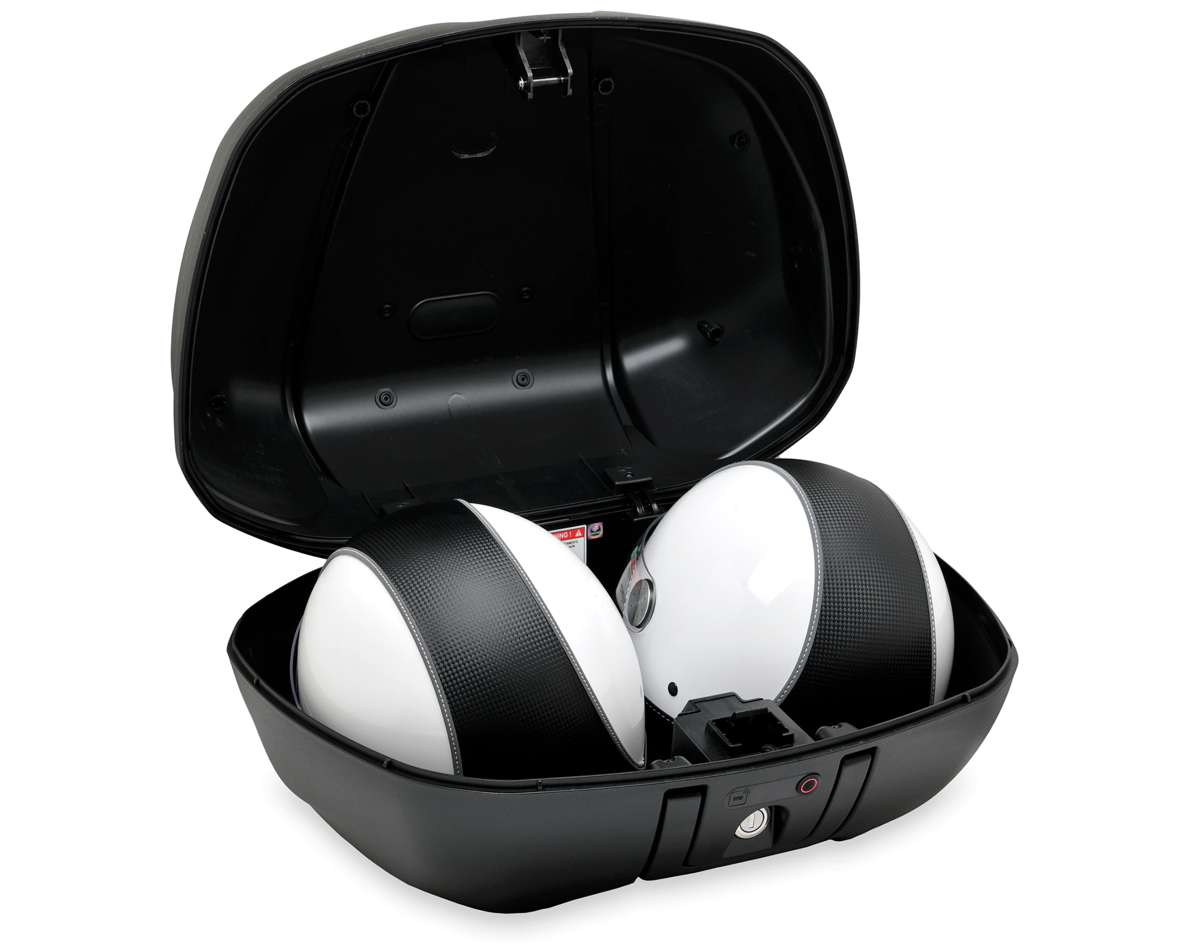 Kit maletín superior sin llave 52L (incl. placa de montaje) para Beverly HPE Original Piaggio