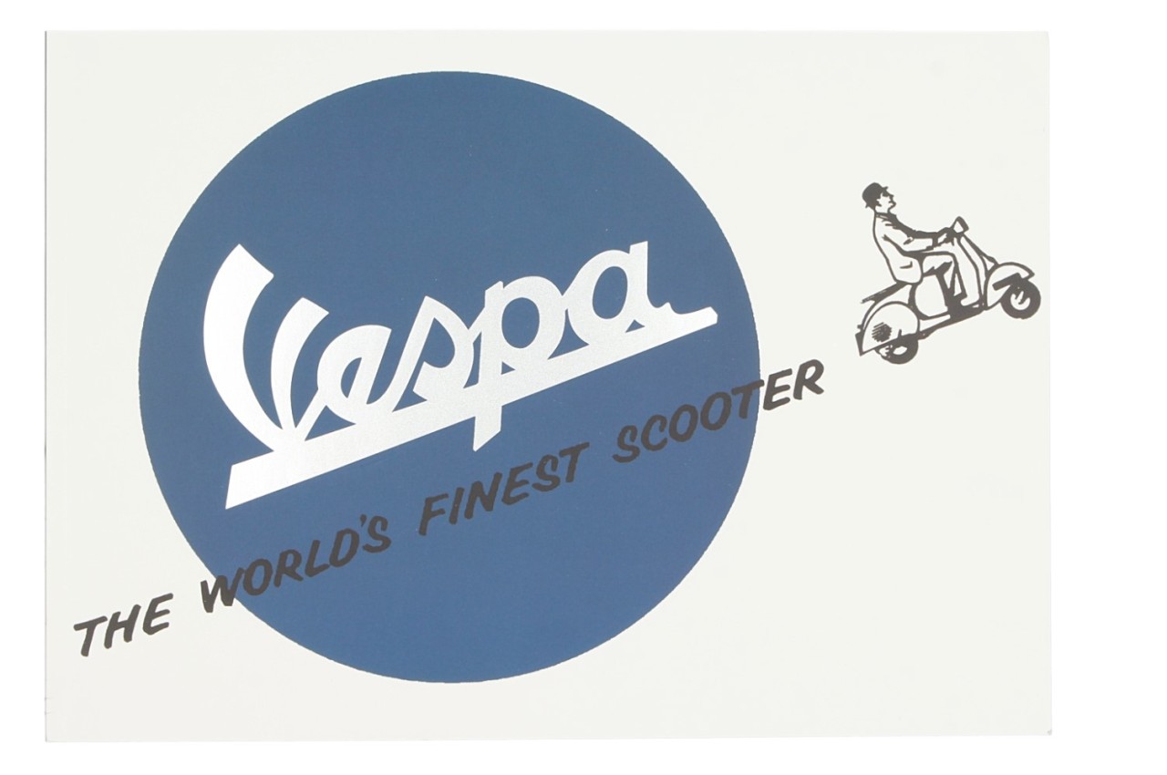 Bloc de notas Vespa DIN A4, logotipo Vespa