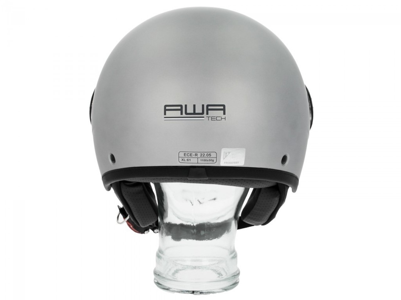 Casco Piaggio Jet AWA Basejet gris mate