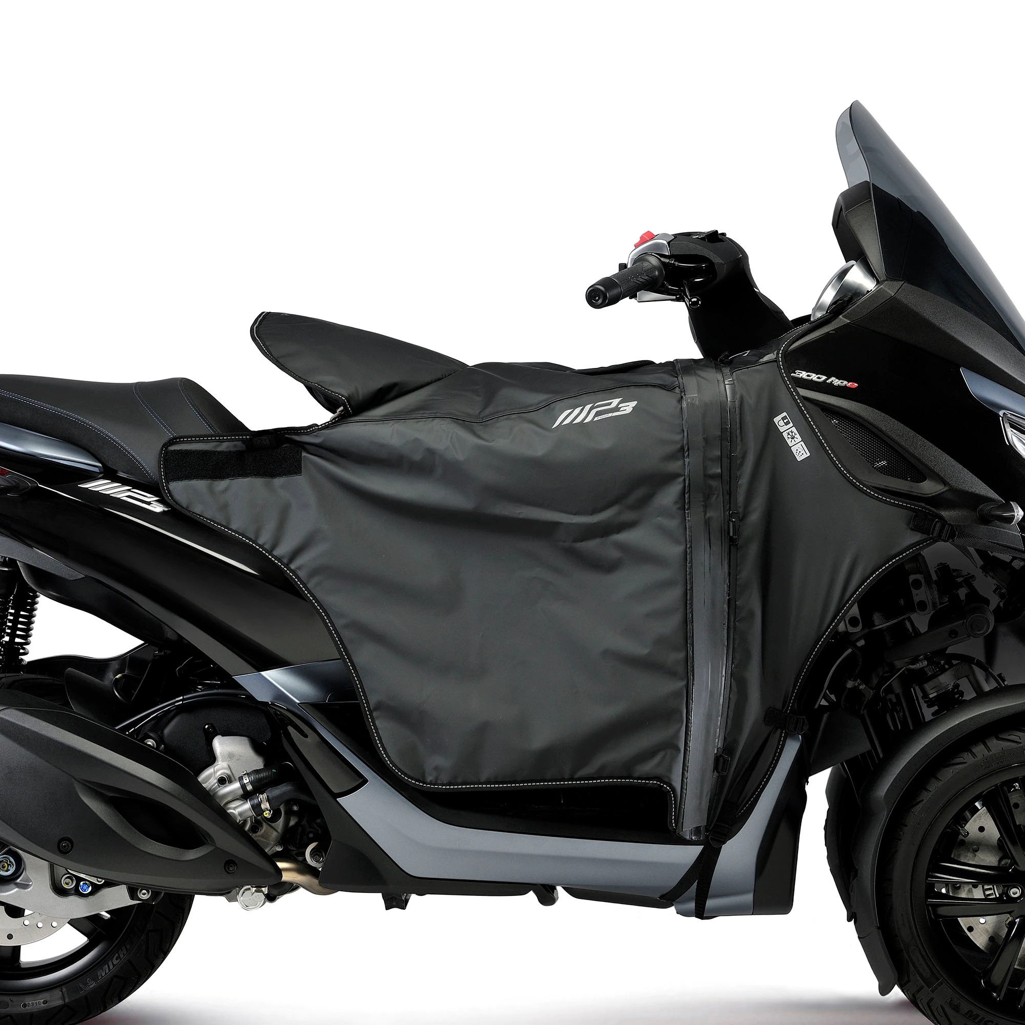 Protector de piernas calefactado para Piaggio MP3 HPE 300 /Sport (19-23)