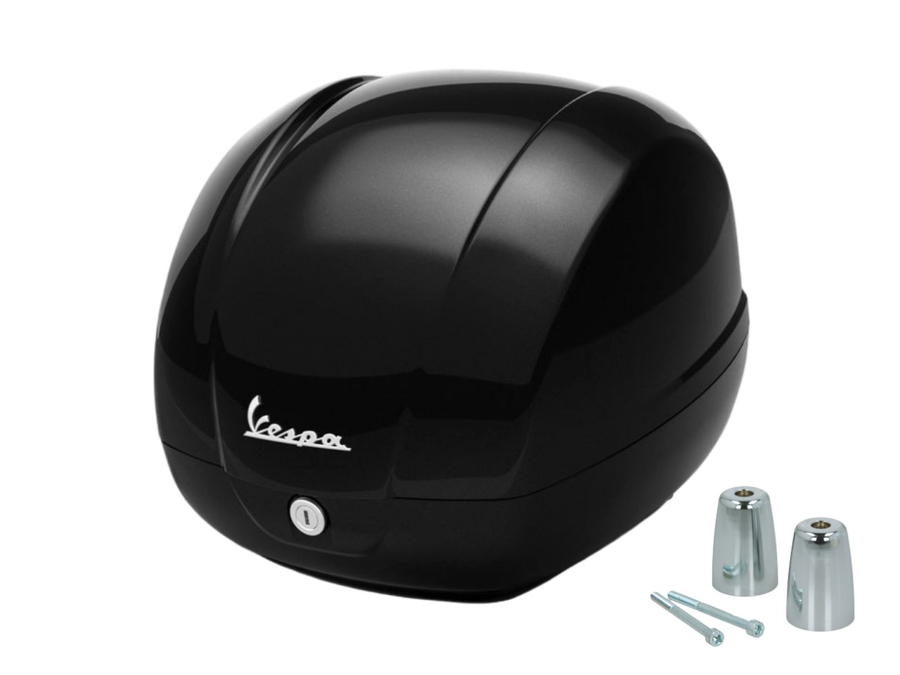 Baúl original de 36 l, negro, 98/A, para Vespa GTS 125/310 y GTV 310
