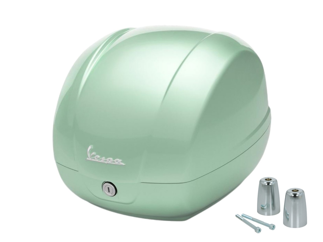 Baúl original de 36 l, verde claro, modelo 350/A, para Vespa GTS 125/310 y GTV 310