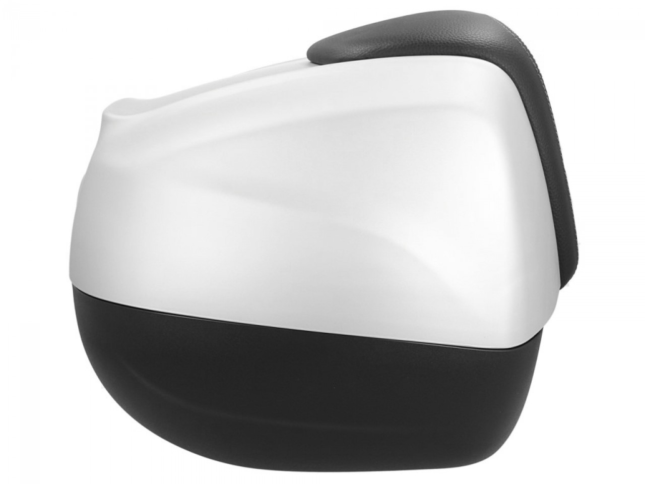 Maleta superior de 37 l con respaldo para Piaggio Beverly Sport 300/350 (16-20) - gris mate 760/B