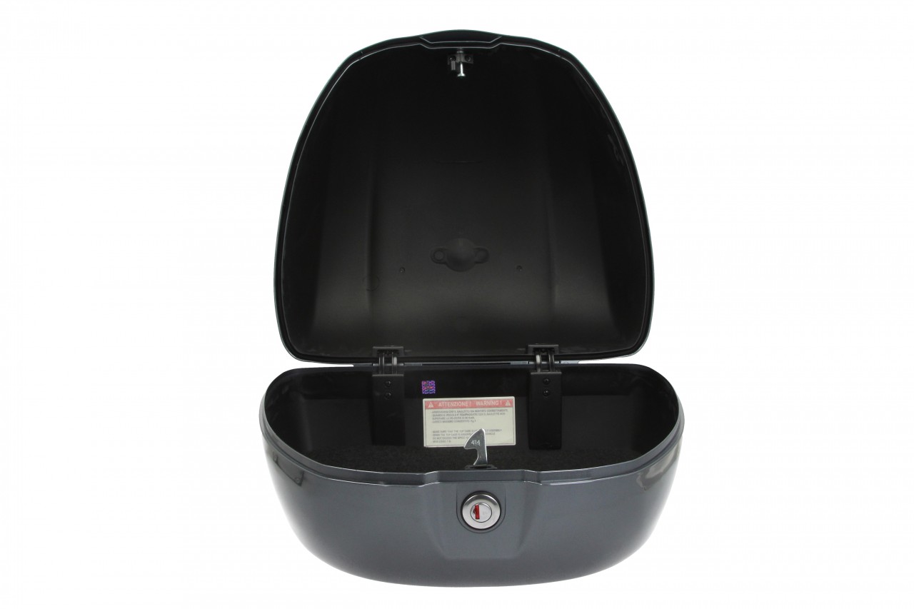 Baúl trasero para Vespa de 32 l, gris brillante, G03, sin respaldo