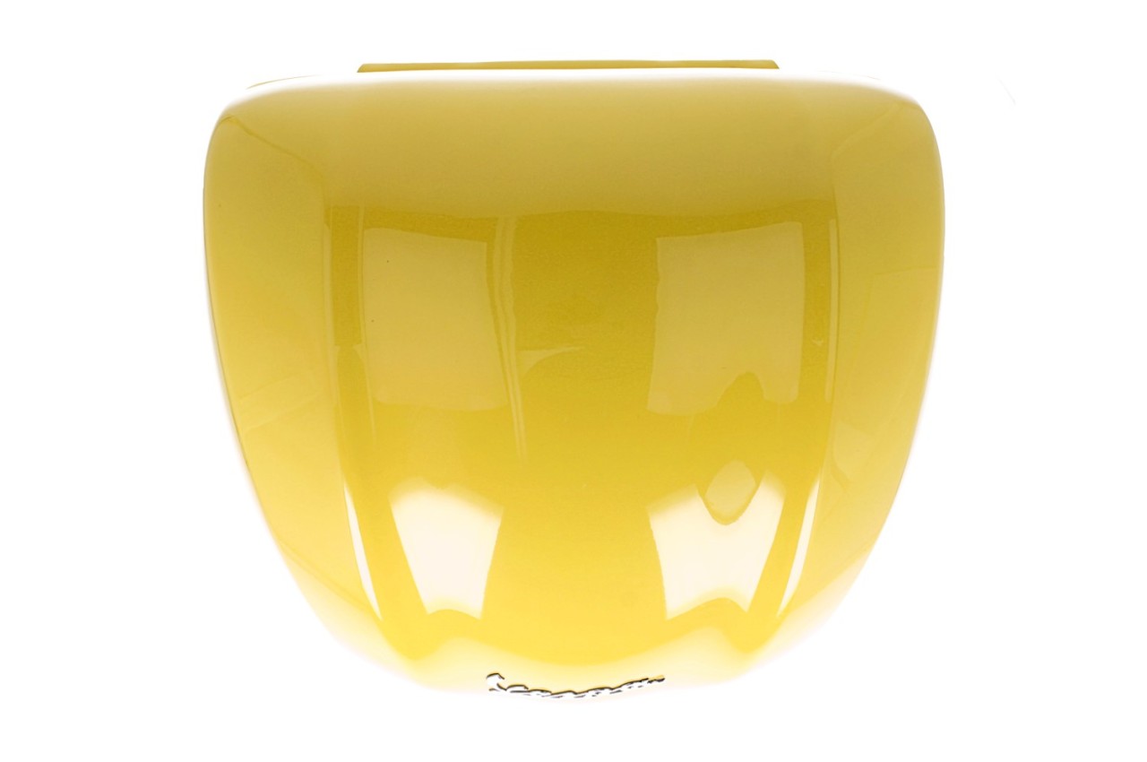 Baúl trasero para Vespa de 32 l, amarillo brillante, L08, sin respaldo
